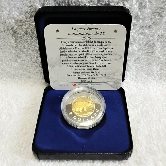 1996 $2 'Proof' Coin by the Royal Canadian Mint!! - Picture 4 of 5